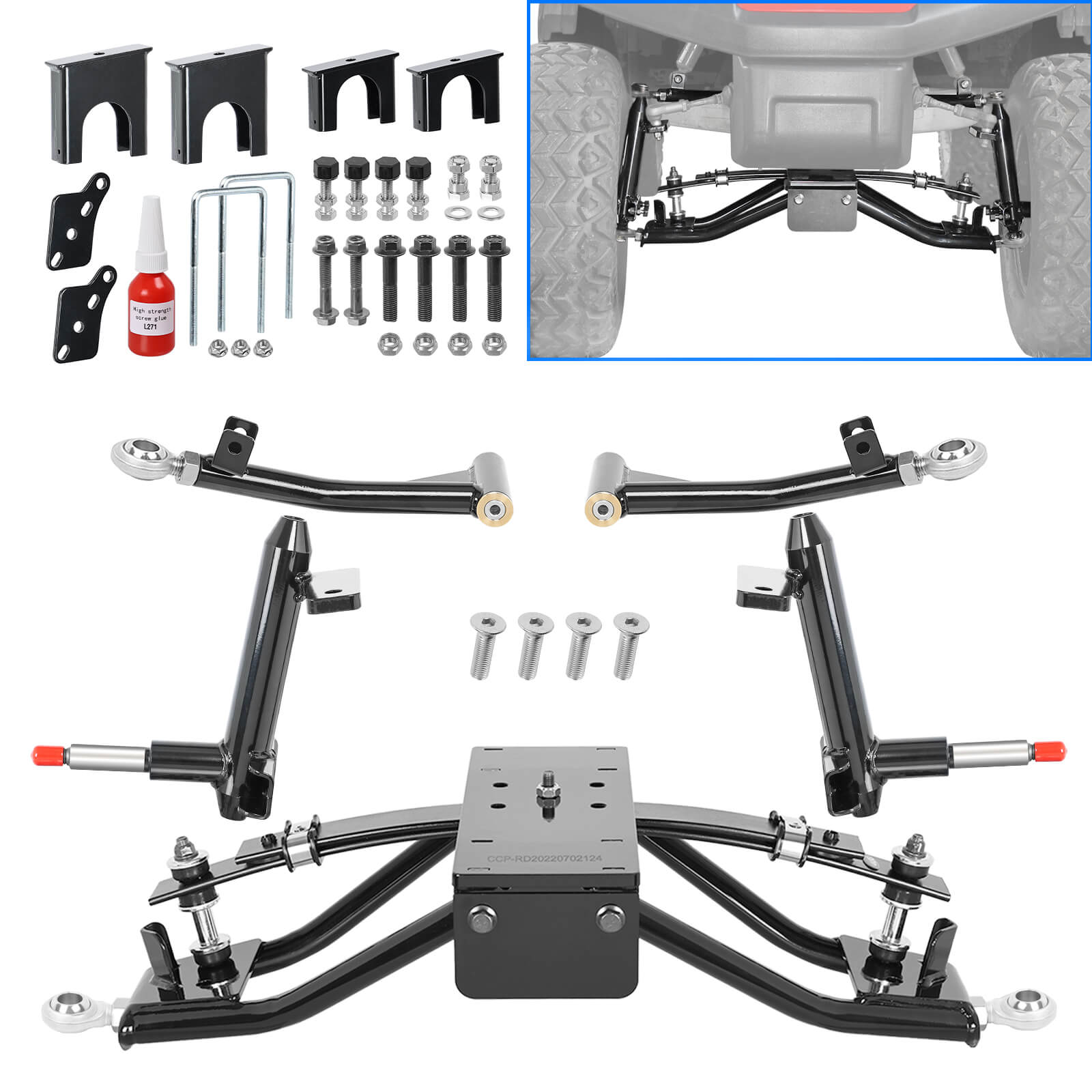 NOKINS 6′ A-Arm Lift Kit for Club Car Precedent/Tempo Onward 2004-up ...