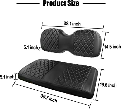 NOKINS Golf Cart IC-L Diamond Front Seat Cover for ICON i40 i40L Golf ...