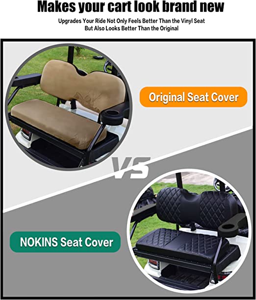 NOKINS Golf Cart IC-S Diamond Rear Seat Cover for ICON i40 i40L Golf ...