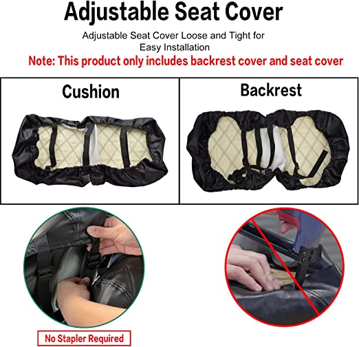 NOKINS Golf Cart IC-S Diamond Rear Seat Cover for ICON i40 i40L Golf ...