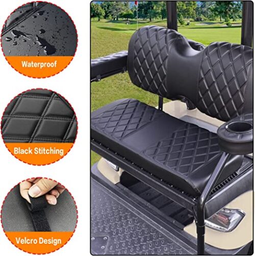 NOKINS Golf Cart IC-S Diamond Rear Seat Cover for ICON i40 i40L Golf ...