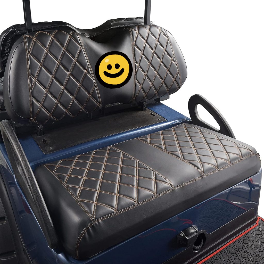 NOKINS Custom Golf Cart Diamond Seat Cover, Personalized Text/Picture