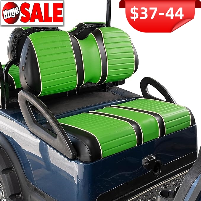 Nokins Seat Cover for Club Car/Ezgo/Rear Seat, No Staplers/Nails