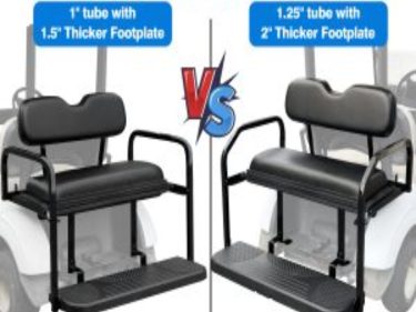 NOKINS Rear Seat Kit for Club Car/EZGO/Yamaha, Integrated Seat Belt Mounting Tabs,Storage Cooler Box Sold Separately (options of sizes, colors and brands together in this link)   Free Shipping (3)