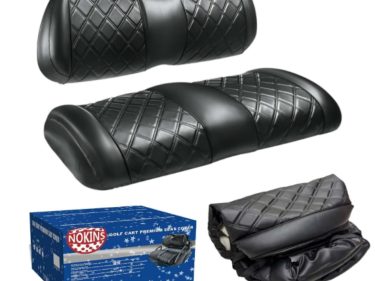 Diamond Seat Cover with Sponge Padding for Club Car Precedent OEM Standard Front Seat, Make OEM Standard Seat More Fashionable and Beautiful